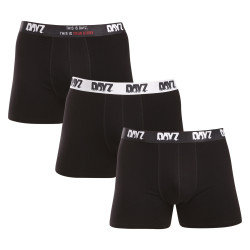 3PACK pánske boxerky DAYZ čierne (DZ001)