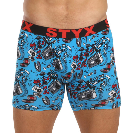 3PACK pánske boxerky Styx long art športová guma viacfarebné (3UN15780)