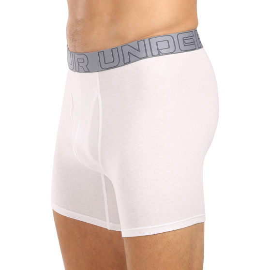 3PACK pánske boxerky Under Armour bielé (1383889 100)