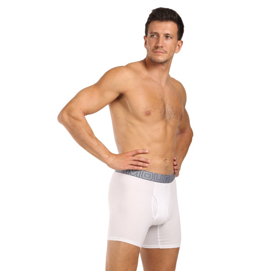 3PACK pánske boxerky Under Armour bielé (1383889 100)