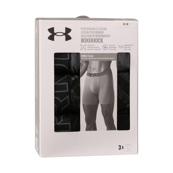 3PACK pánske boxerky Under Armour viacfarebné (1383890 001)