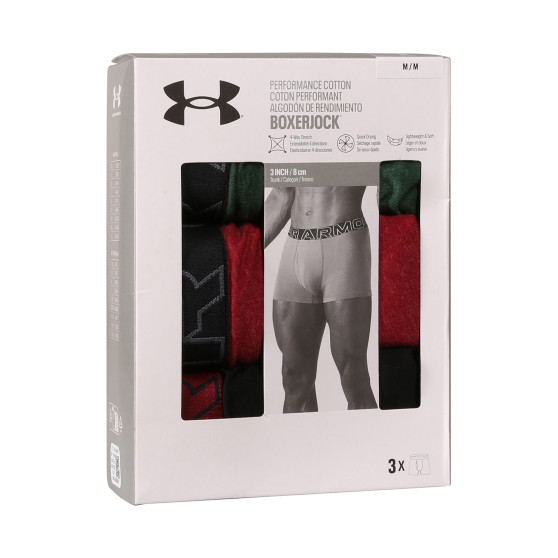 3PACK pánske boxerky Under Armour viacfarebné (1383891 302)