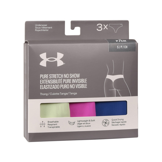 3PACK dámské tangá Under Armour viacfarebné (1383893 383)