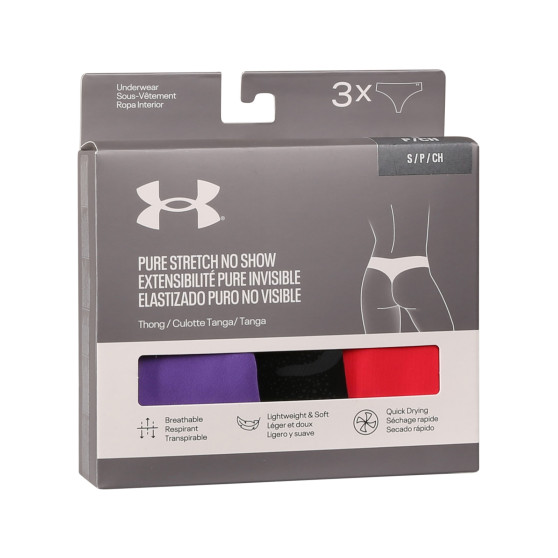 3PACK dámské tangá Under Armour viacfarebné (1383894 001)