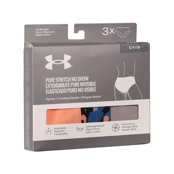 3PACK dámske nohavičky Under Armour viacfarebné (1383896 432)