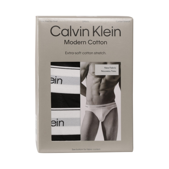 3PACK pánske slipy Calvin Klein čierné (NB3961A-UB1)