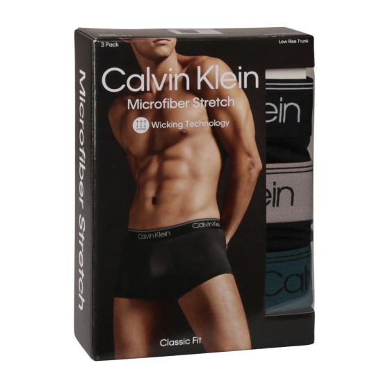 3PACK pánske boxerky Calvin Klein čierne (NB2569A-Q7E)