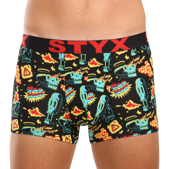 3PACK pánske boxerky Styx art športová guma viacfarebné (3G13198)