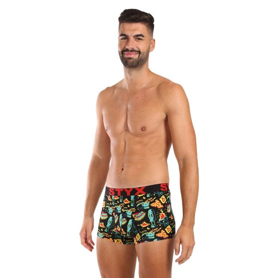 6PACK pánske boxerky Styx art športová guma viacfarebné (6G13198780)