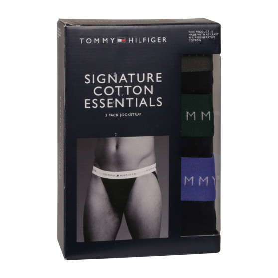 3PACK pánske jocksy Tommy Hilfiger čierné (UM0UM03384 0UI)