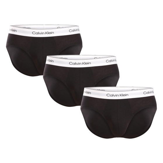 3PACK pánske slipy Calvin Klein čierné (NB3962A-UB1)