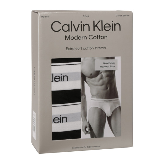 3PACK pánske slipy Calvin Klein čierné (NB3962A-UB1)