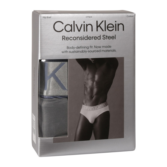 3PACK pánske slipy Calvin Klein viacfarebné (NB3129A-PZD)