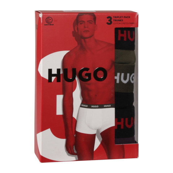 3PACK pánske boxerky HUGO viacfarebné (50517878 987)