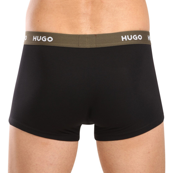 3PACK pánske boxerky HUGO čierné (50517878 988)