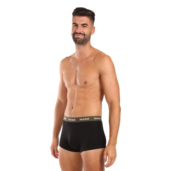 3PACK pánske boxerky HUGO čierné (50517878 988)