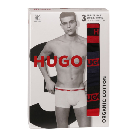 3PACK pánske boxerky HUGO viacfarebné (50517883 960)