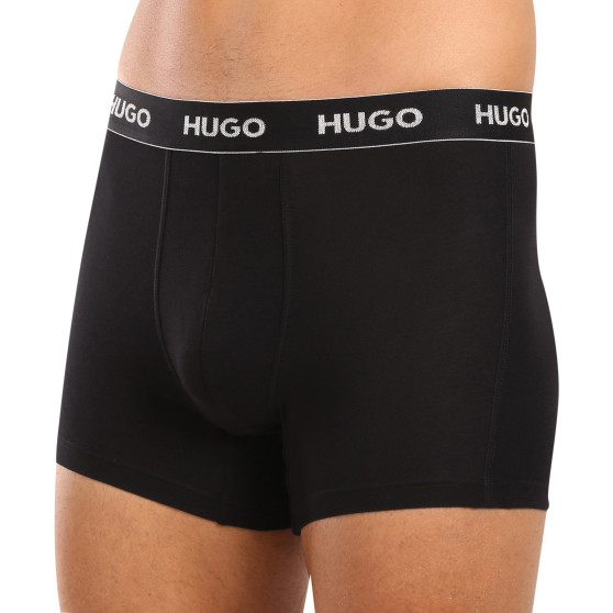 3PACK pánske boxerky HUGO čierné (50517886 991)