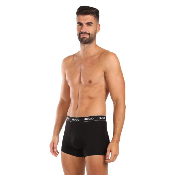 3PACK pánske boxerky HUGO čierné (50517886 991)