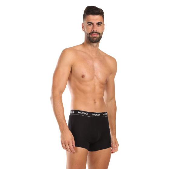 3PACK pánske boxerky HUGO čierné (50517886 991)