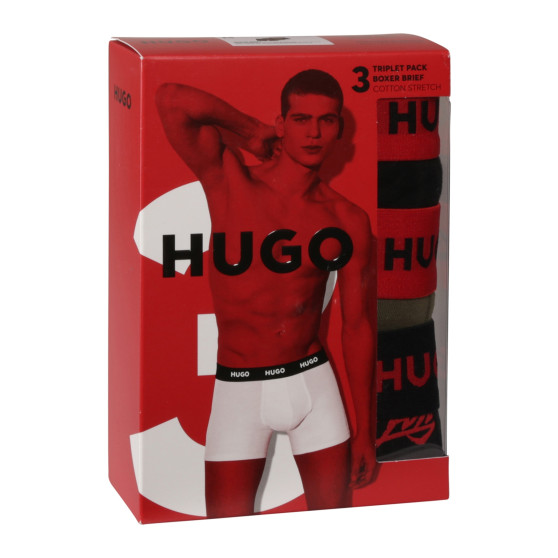 3PACK pánske boxerky HUGO viacfarebné (50517887 984)