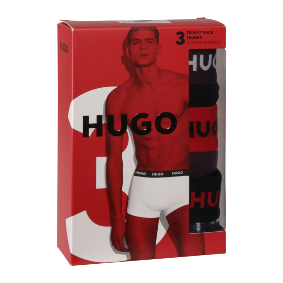 3PACK pánske boxerky HUGO viacfarebné (50517894 982)