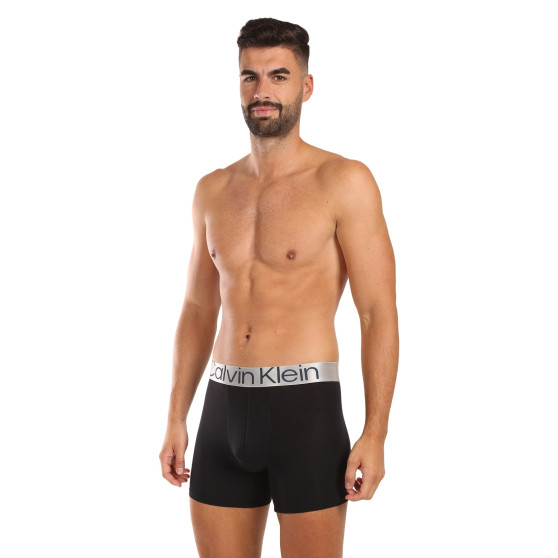 3PACK pánske boxerky Calvin Klein čierne (NB3131A-PZE)