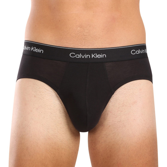 3PACK pánske slipy Calvin Klein čierné (NB3962A-TM6)