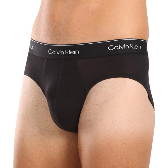 3PACK pánske slipy Calvin Klein čierné (NB3962A-TM6)