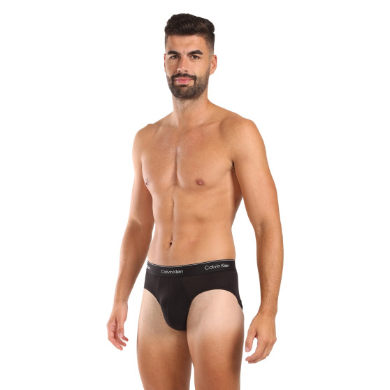 3PACK pánske slipy Calvin Klein čierné (NB3962A-TM6)