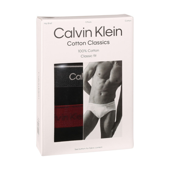 3PACK pánske slipy Calvin Klein čierné (NB3998A-PRU)