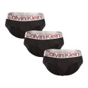 3PACK pánske slipy Calvin Klein čierné (NB3073A-Q09)