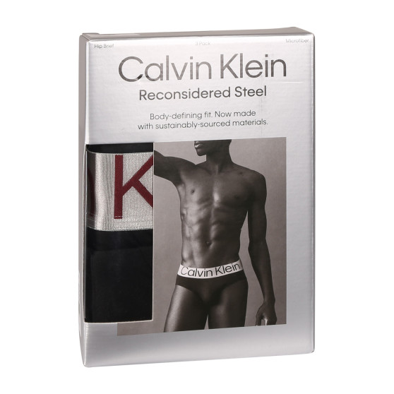 3PACK pánske slipy Calvin Klein čierné (NB3073A-Q09)