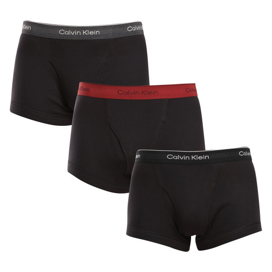 3PACK pánske boxerky Calvin Klein čierne (NB4002A-PRU)