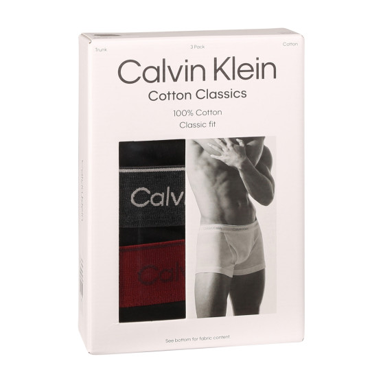 3PACK pánske boxerky Calvin Klein čierne (NB4002A-PRU)