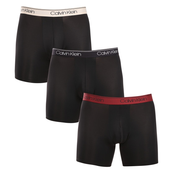 3PACK pánske boxerky Calvin Klein čierne (NB2570A-Q84)