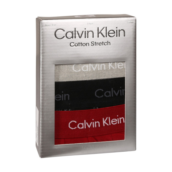 3PACK pánske boxerky Calvin Klein viacfarebné (NB3057A-QYP)