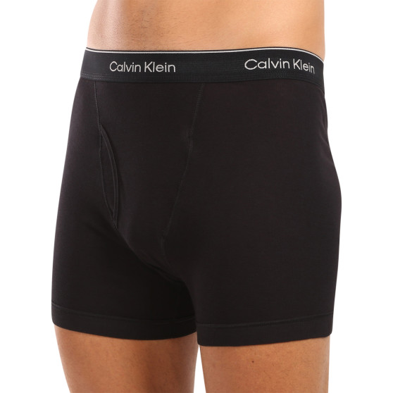 3PACK pánske boxerky Calvin Klein čierne (NB4003A-001)