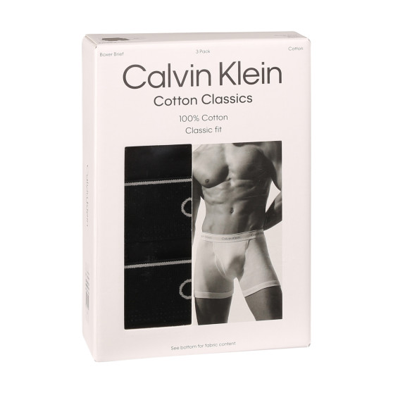 3PACK pánske boxerky Calvin Klein čierne (NB4003A-001)