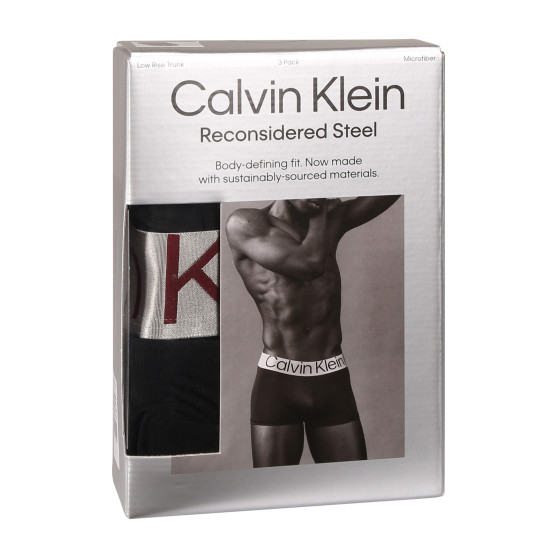 3PACK pánske boxerky Calvin Klein čierne (NB3074A-Q09)