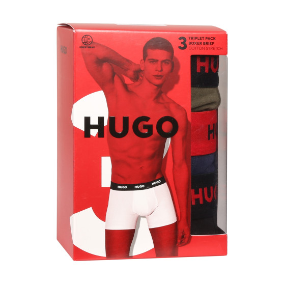 3PACK pánske boxerky HUGO viacfarebné (50517886 966)