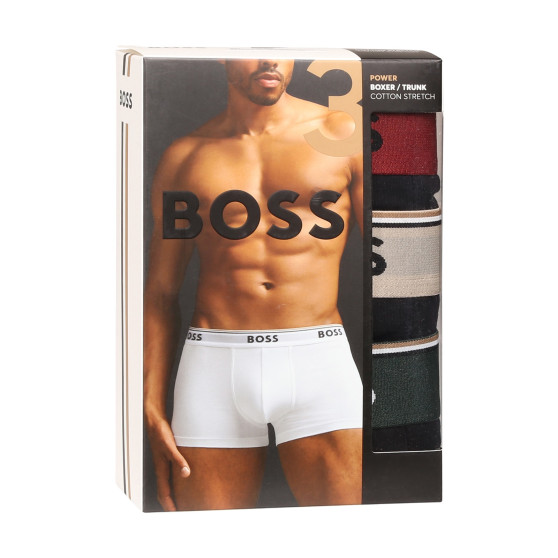 3PACK pánske boxerky BOSS čierné (50517827 968)