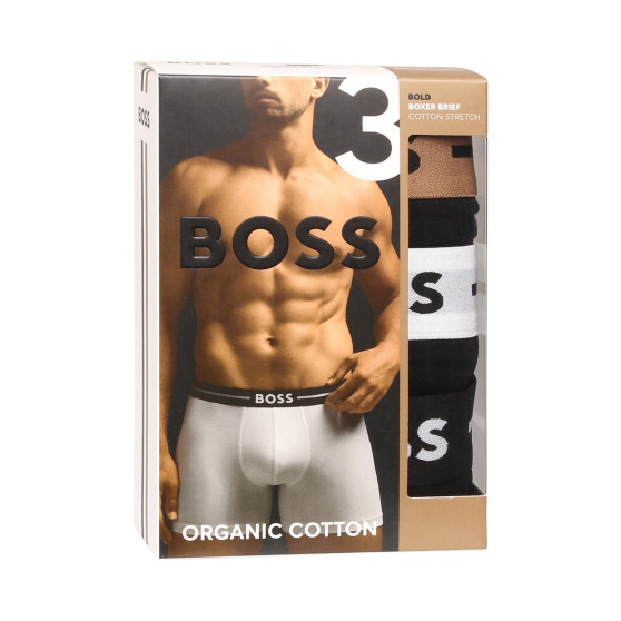 3PACK pánske boxerky BOSS čierné (50517834 981)