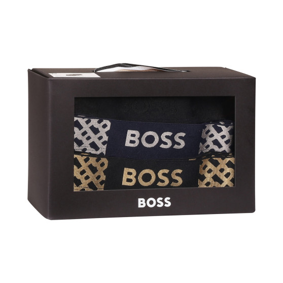 3PACK pánske boxerky BOSS čierné (50524525 984)