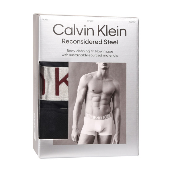 3PACK pánske boxerky Calvin Klein čierne (NB3130A-Q0K)