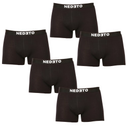 5PACK pánske boxerky Nedeto čierne (5NB001b)